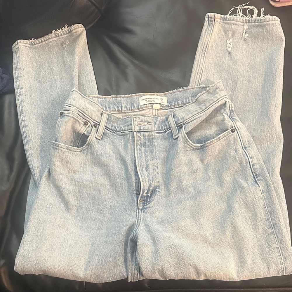 Abercrombie the 90s straight ultra high rise